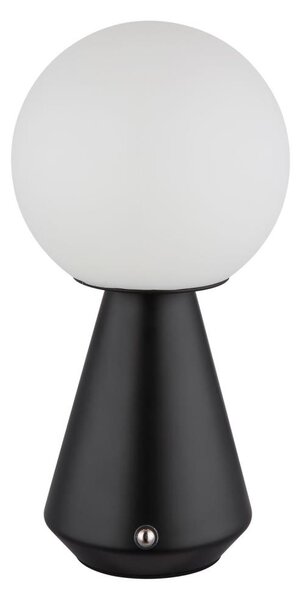 Lampă LED tactilă reîncărcabilă dimabilă de masă Globo 21029S SORA 1,5W/5V 1800 mAh negru