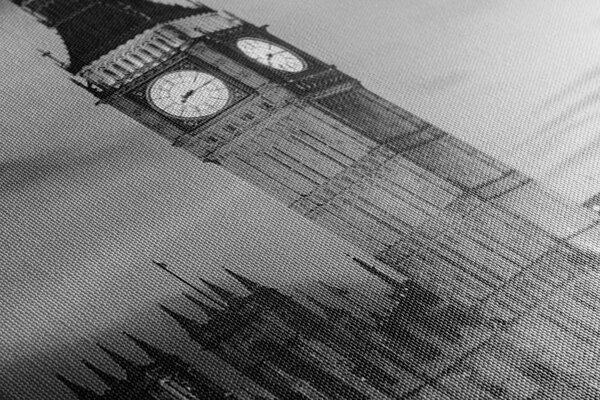 Tablou Big Ben în Londra alb-negru
