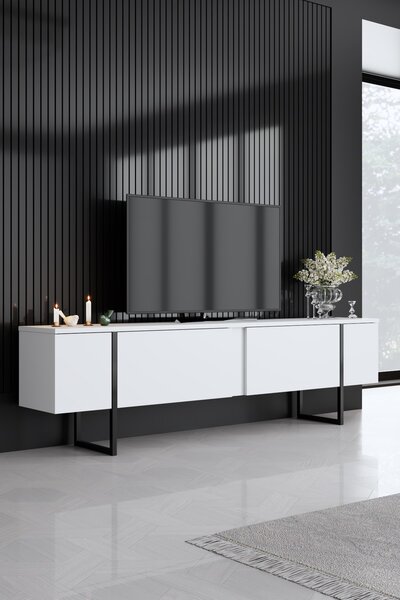 Set mobilier living Luna 1 (alb + negru). 1073574