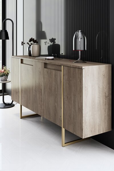 Set mobilier living Luna 1 (nuc + auriu). 1073578