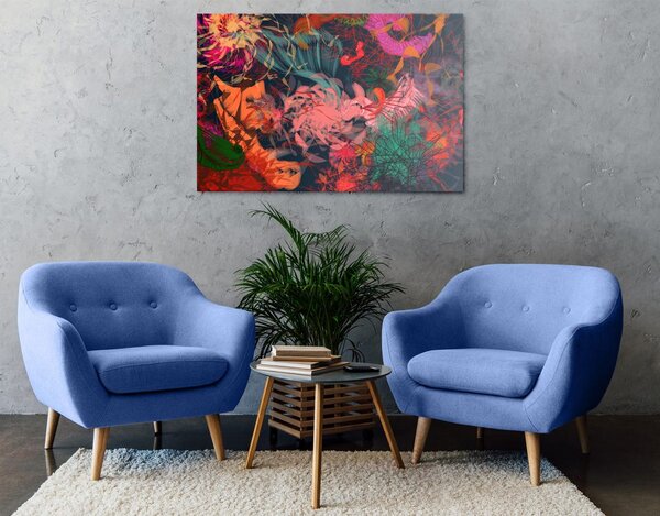 Tablou flori abstracte
