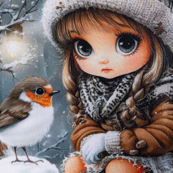 Set de 3 fețe pernuțe WINTER GIRLS 45 x 45 cm