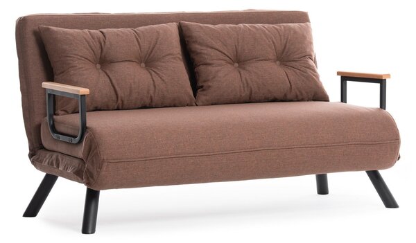 Canapea futon Sandy (maro deschis). 1073581