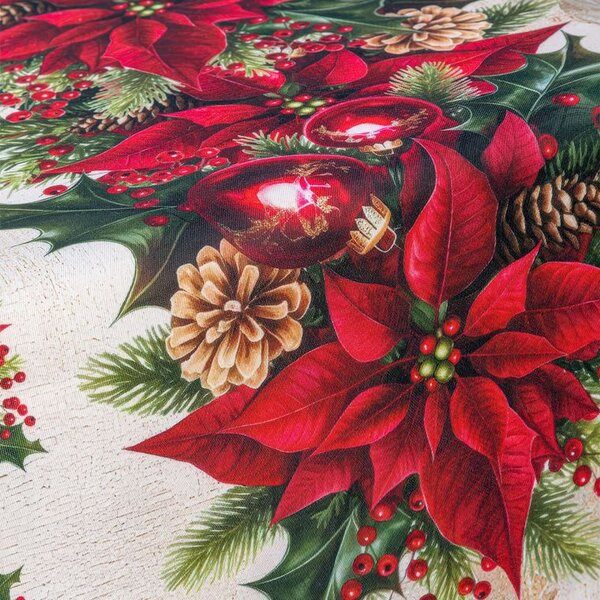 Față de masă centrală cu tratament de teflon CHRISTMAS STAR 85 x 85 cm
