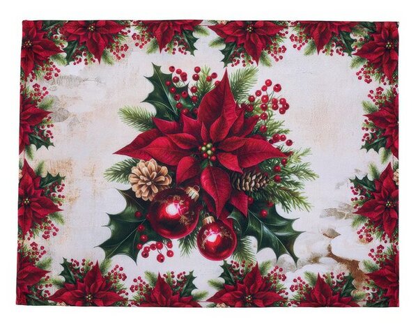 Set de 4 buc. suporturi de masă și un napron cu tratament de teflon CHRISTMAS STAR