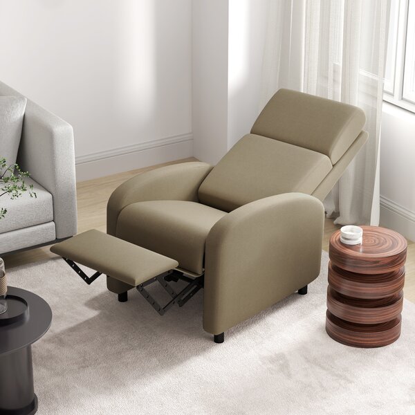 Fotoliu Relax HOMCOM Înclinabil Manual la 160° cu Suport pentru Picioare, Fotoliu Ergonomic Tapițat în Material Efect de In pentru Dormitor, Birou, Living și Sufragerie, Bej | Aosom Romania