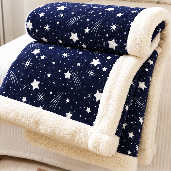 Patura pufoasa cu blanita, groasa 2.3 kg, 200x230 cm, PMB01