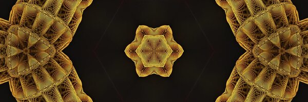 Tablou Mandala interesantă aurie
