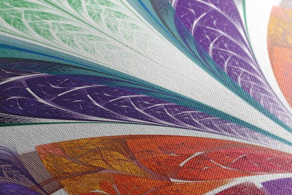Tablou abstract sticlă colorată