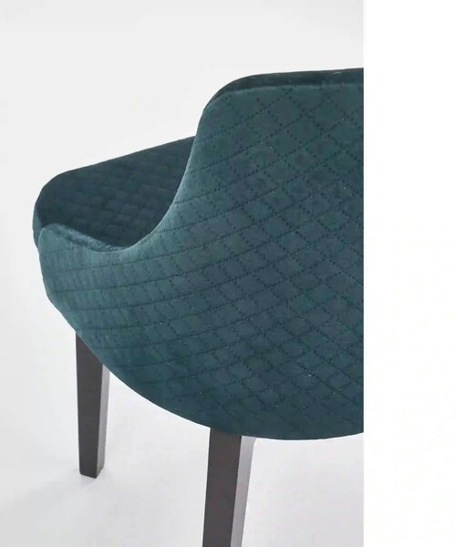 Scaun tapitat TOLEDO 3, verde, 57x56x86 cm