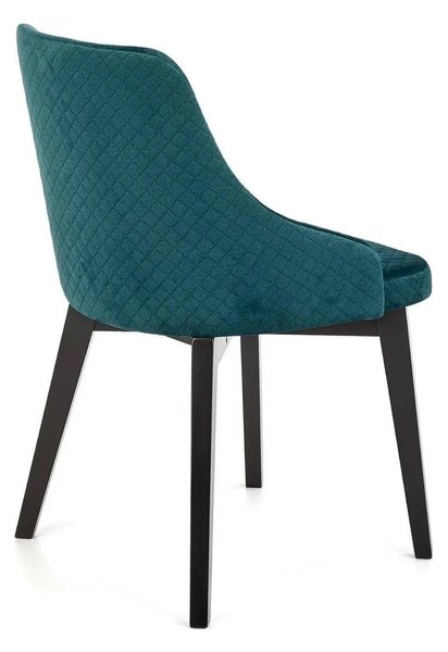 Scaun tapitat TOLEDO 3, verde, 57x56x86 cm