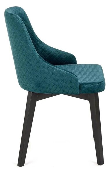 Scaun tapitat TOLEDO 3, verde, 57x56x86 cm