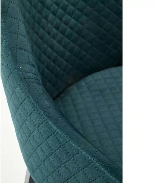 Scaun tapitat TOLEDO 3, verde, 57x56x86 cm