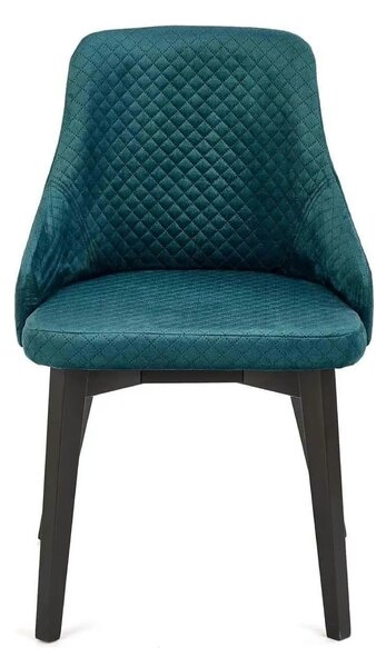 Scaun tapitat TOLEDO 3, verde, 57x56x86 cm