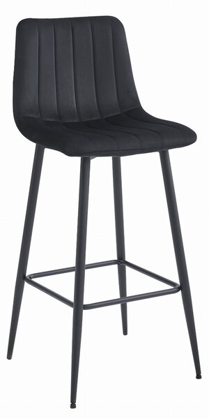 Scaun Bar Zargo Catifea Negru