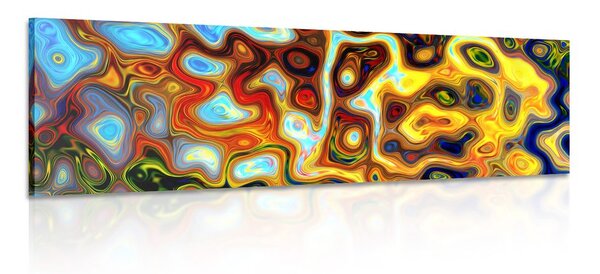 Tablou abstract plin de culori