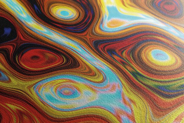 Tablou abstract plin de culori