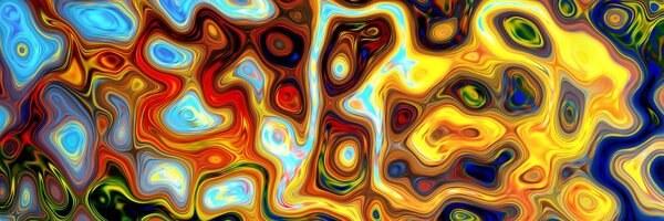 Tablou abstract plin de culori