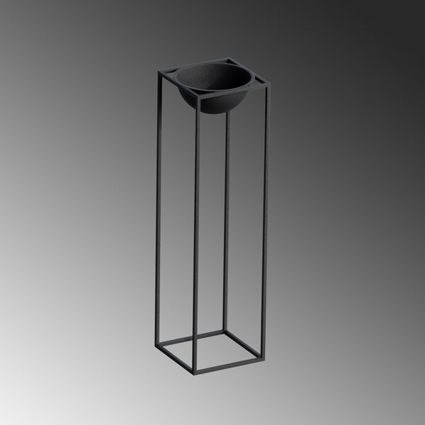 Ghiveci decorativ GED020 Negru 28x80x28 cm