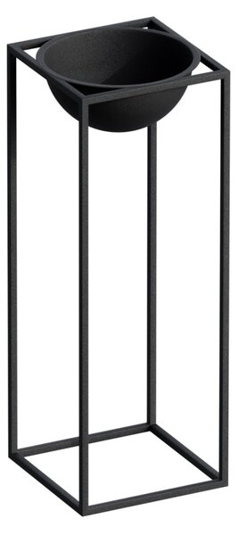 Ghiveci decorativ GED021 Negru 22x60x22 cm