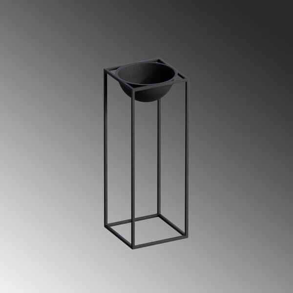 Ghiveci decorativ GED021 Negru 22x60x22 cm