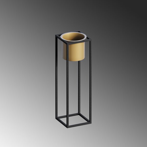 Ghiveci decorativ GED023A Auriu 15x50x15 cm