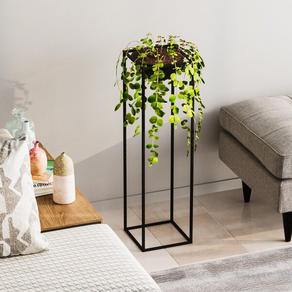 Ghiveci decorativ GED020 Negru 28x80x28 cm