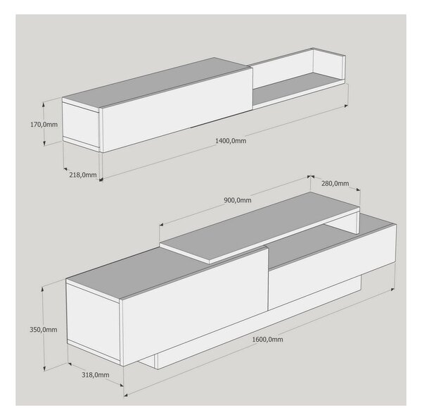 Mobilier living Elda (Alb + Nuc). 1089167