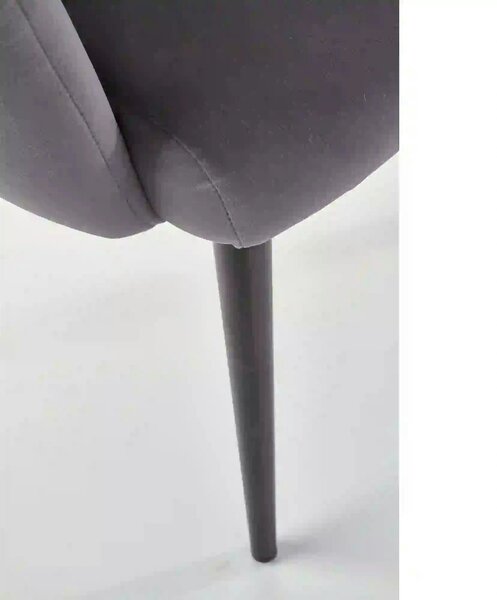Scaun tapitat K410, gri inchis, 65x62x85 cm