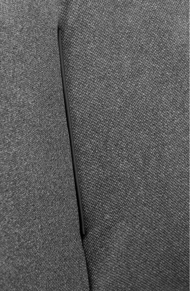 Scaun tapitat K409, gri inchis/negru, stofa clasica/metal, 49x52x84 cm
