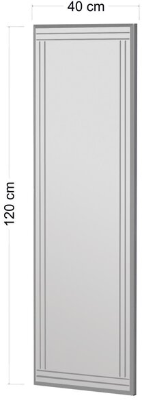 Oglindă de perete Buhem Alb 40x120x2.2 cm