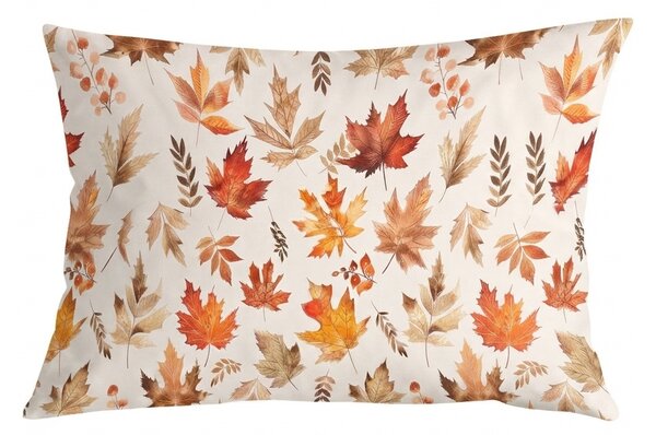 Fata de perna din flanel LEAVES & STRIPES 50x70 cm, colorat