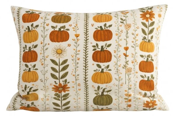 Husa de pernă din flanel PUMPKIN LINES 50x70 cm, colorat