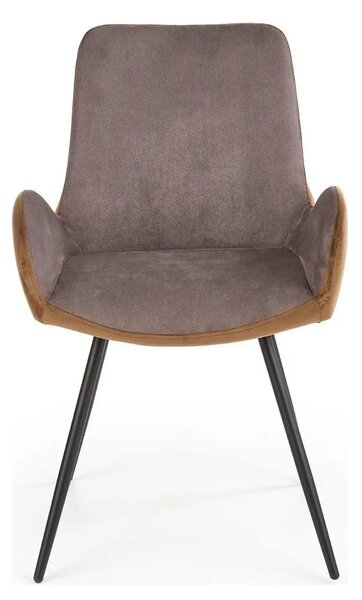 Scaun tapitat K392, gri/maro, 53x60x82 cm