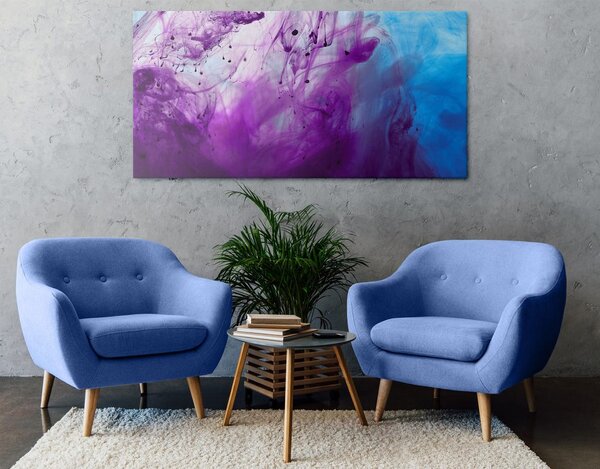 Tablou abstracție fermecătoare violet