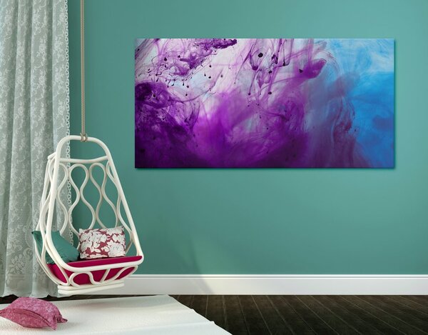 Tablou abstracție fermecătoare violet