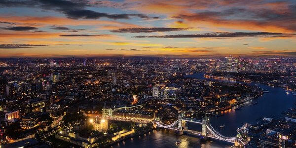 Tablou Tower Bridge văzut de la înălțime