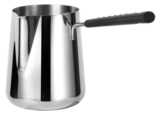 Ibric gradat din inox Pufo Coffee cu maner ergonomic, 1 L– ideal pentru cafea, lapte sau topit ciocolata