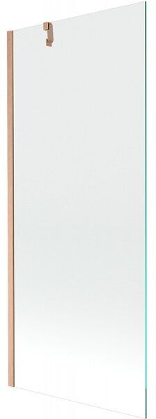 Mexen Next, paravan de baie cu 1 aripă 80 x 150 cm, sticlă transparentă de 6 mm, cupru mat, 895-080-000-00-00-65
