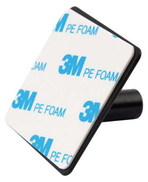 Erga Midi, cârlige autoadezive pentru prosoape fără găurire, 4 buc, 4,5×4,5 cm, negru mat, ERG-YKA-CH.MIDI4-BLK