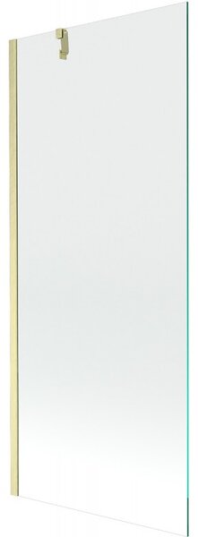 Mexen Next, paravan de baie cu 1 aripă 80 x 150 cm, sticlă transparentă de 6 mm, auriu mat, 895-080-000-00-00-55