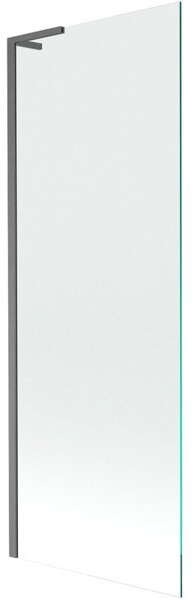 Mexen Next, paravan de baie 1 aripă 70 x 150 cm, aripă fixă, sticlă transparentă de 6 mm, profil grafit lustruit, 895-070-000-03-00-66