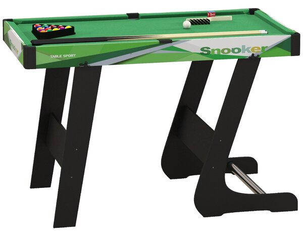 SPORTNOW Masă de Biliard Pliabilă cu Accesorii pentru Adulți și Tineri 104x55.5x68cm | Aosom Romania