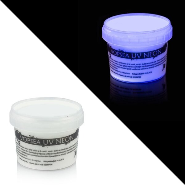 Vopsea UV neon alba