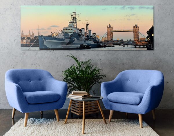 Tablou vas fascinant pe râul Tamisa în Londra