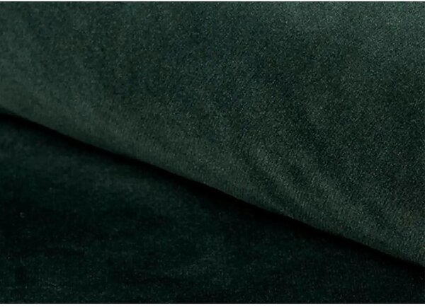 Scaun tapitat PIANO B, verde/negru, stofa catifelata/metal, 47x44x93 c