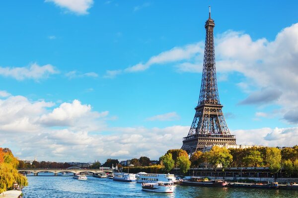 Tablou panoramă minunată a Parisului