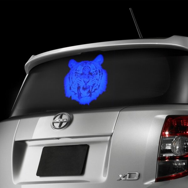 Sticker transparent cu imagine uv invizibila fluorescenta