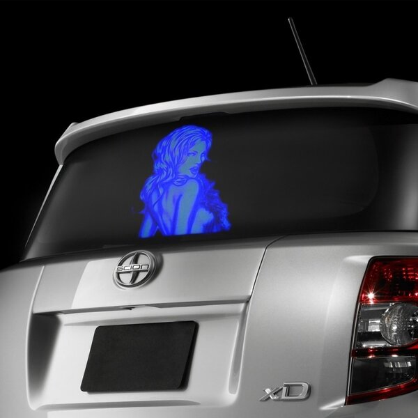 Sticker transparent cu imagine uv invizibila fluorescenta