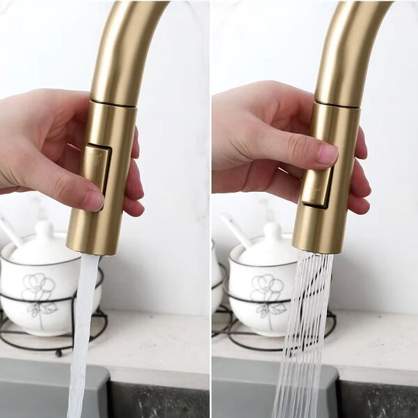 Baterie de bucătărie Rea Eco Fresh BRUSH GOLD
